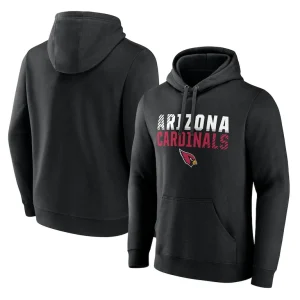 Arizona cardinals fade out fitted pullover hoodie Black