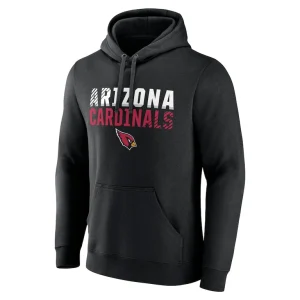 Arizona cardinals fade out fitted pullover hoodie Black M