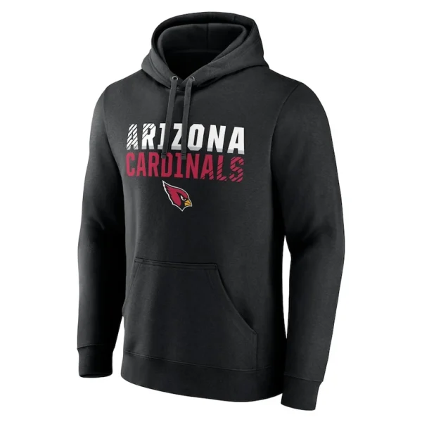 Arizona cardinals fade out fitted pullover hoodie Black M