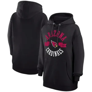 Arizona cardinals g iii 4her by carl banks womens city graphic team fleece pullover hoodie Black
