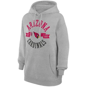 Arizona cardinals g iii 4her by carl banks womens city graphic team fleece pullover hoodie Heather gray S