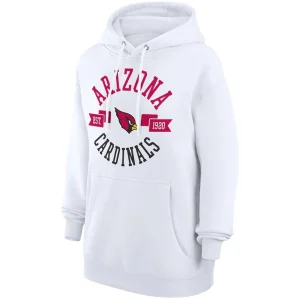 Arizona cardinals g iii 4her by carl banks womens city graphic team fleece pullover hoodie White S