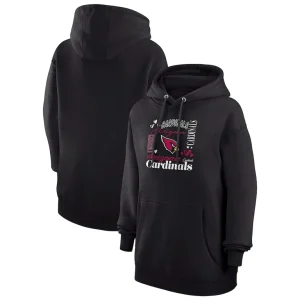 Arizona cardinals g iii 4her by carl banks womens collage graphic fleece pullover hoodie Black