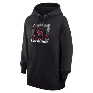 Arizona cardinals g iii 4her by carl banks womens collage graphic fleece pullover hoodie Black S