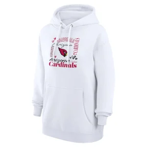 Arizona cardinals g iii 4her by carl banks womens collage graphic fleece pullover hoodie White S