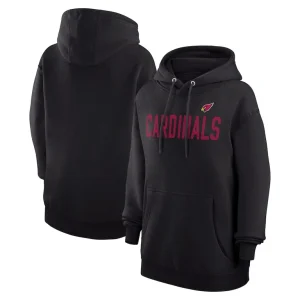 Arizona cardinals g iii 4her by carl banks womens dot print pullover hoodie Black
