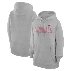 Arizona cardinals g iii 4her by carl banks womens dot print pullover hoodie Heather gray
