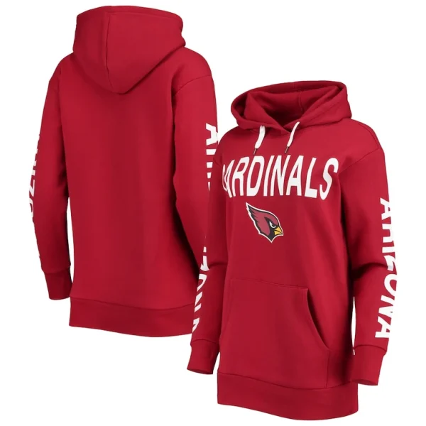 Arizona cardinals g iii 4her by carl banks womens extra point pullover hoodie cardinal Cardinal