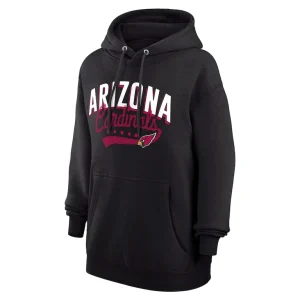 Arizona cardinals g iii 4her by carl banks womens filigree logo pullover hoodie – black Cardinal S