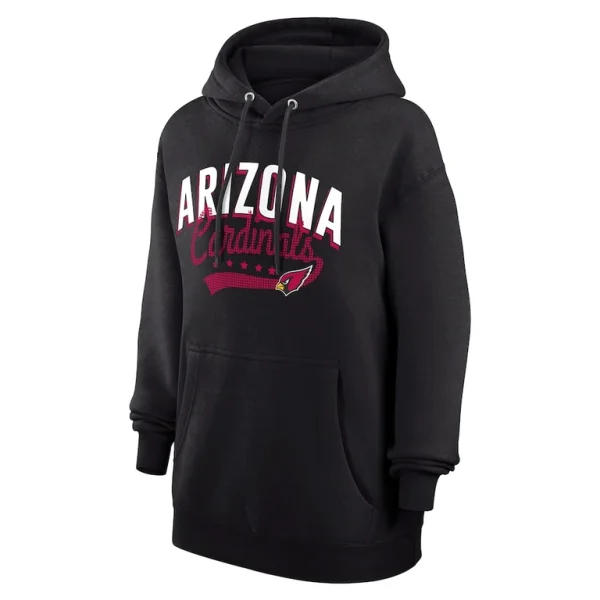 Arizona cardinals g iii 4her by carl banks womens filigree logo pullover hoodie – black Cardinal S