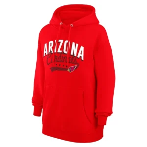 Arizona cardinals g iii 4her by carl banks womens filigree logo pullover hoodie – cardinal Cardinal S