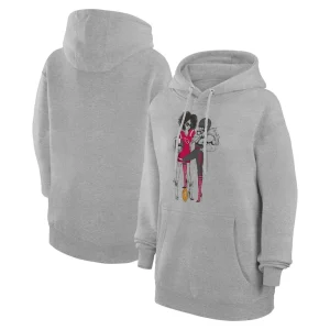 Arizona cardinals g iii 4her by carl banks womens football girls graphic pullover hoodie Heather gray
