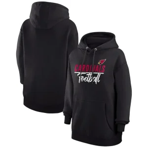 Arizona cardinals g iii 4her by carl banks womens graphic fleece pullover hoodie Black