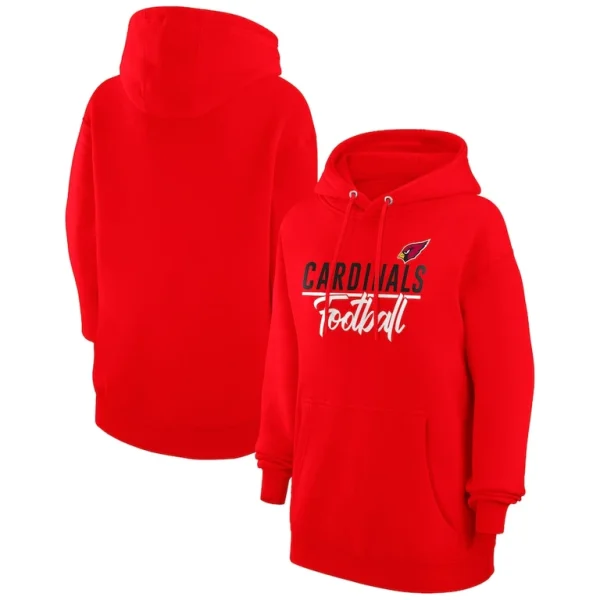 Arizona cardinals g iii 4her by carl banks womens graphic fleece pullover hoodie Red