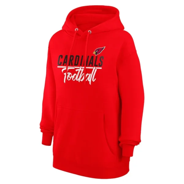Arizona cardinals g iii 4her by carl banks womens graphic fleece pullover hoodie Red S
