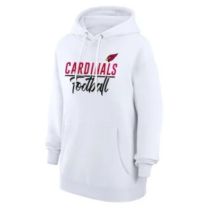 Arizona cardinals g iii 4her by carl banks womens graphic fleece pullover hoodie White S