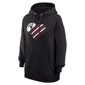 Arizona cardinals g iii 4her by carl banks womens heart graphic fleece pullover hoodie Black S