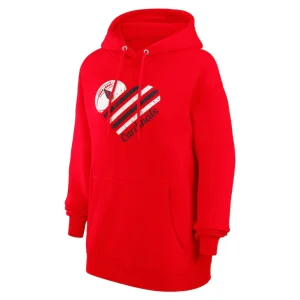 Arizona cardinals g iii 4her by carl banks womens heart graphic fleece pullover hoodie cardinal Cardinal S