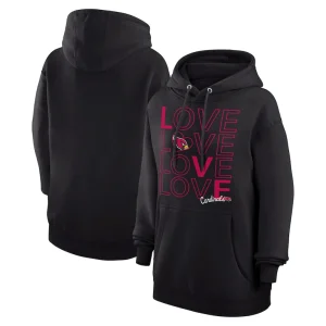 Arizona cardinals g iii 4her by carl banks womens love graphic pullover hoodie Black