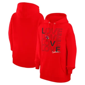 Arizona cardinals g iii 4her by carl banks womens love graphic pullover hoodie cardinal Cardinal
