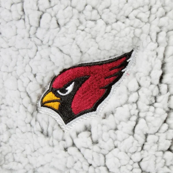 Arizona cardinals g iii 4her by carl banks womens sherpa quarter zip pullover jacket Gray 2XL