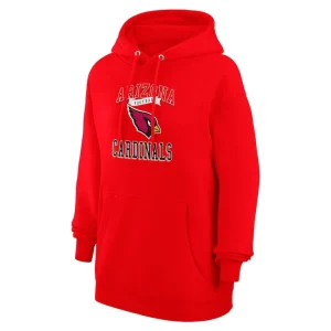 Arizona cardinals g iii 4her by carl banks womens team logo graphic fleece tri blend pullover hoodie Red S