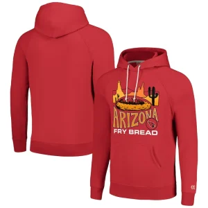 Arizona cardinals homage unisex nfl x guy fieris flavortown tri blend pullover hoodie Red