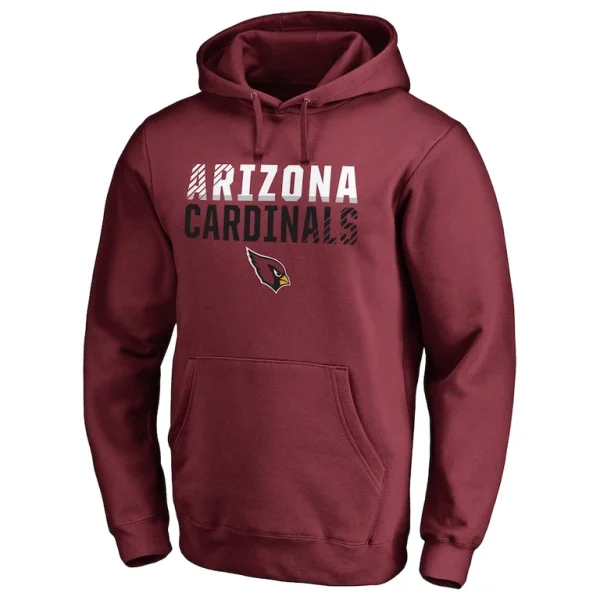Arizona cardinals iconic collection fade out pullover hoodie cardinal Cardinal M