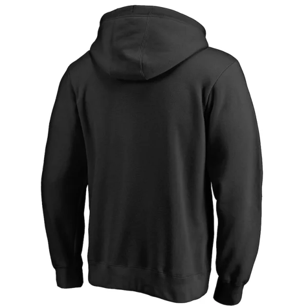 Arizona cardinals logo team lockup fitted pullover hoodie Black L