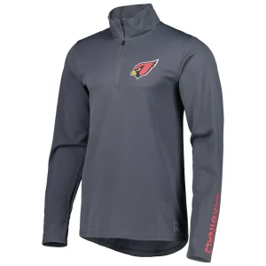 Arizona cardinals msx by michael strahan half zip pullover Charcoal L