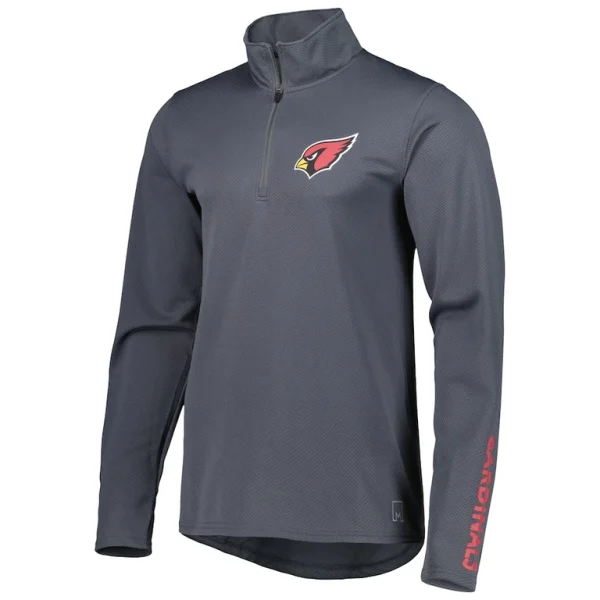 Arizona cardinals msx by michael strahan half zip pullover Charcoal L