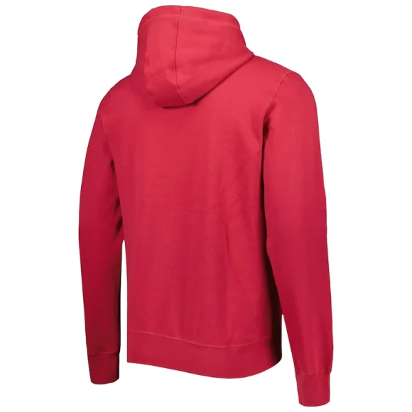 Arizona cardinals new era ink dye pullover hoodie cardinal Cardinal L