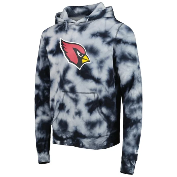 Arizona cardinals new era team tie dye pullover hoodie Black M