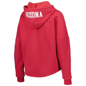 Arizona cardinals new era womens foil sleeve pullover hoodie cardinal Cardinal M