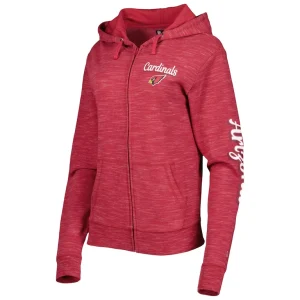 Arizona cardinals new era womens reverse full zip hoodie cardinal Cardinal S