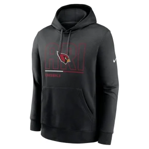 Arizona cardinals nike city code club fleece pullover hoodie Black M