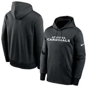 Arizona cardinals nike fan gear wordmark performance pullover hoodie Black