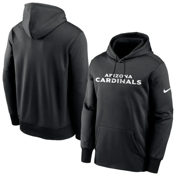 Arizona cardinals nike fan gear wordmark performance pullover hoodie Black