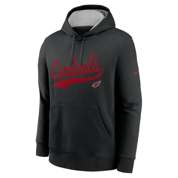 Arizona cardinals nike rewind club logo pullover hoodie Black M