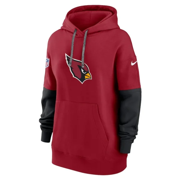 Arizona cardinals nike womens 2024 sideline essential fleece pullover hoodie cardinal Cardinal S
