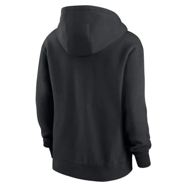 Arizona cardinals nike womens wordmark club fleece pullover hoodie Black M