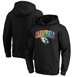 Arizona cardinals pride logo pullover hoodie Black