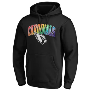 Arizona cardinals pride logo pullover hoodie Black M