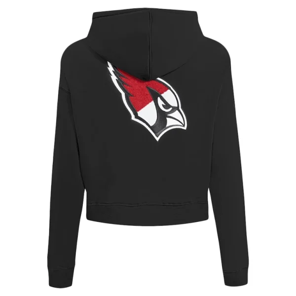Arizona cardinals pro standard womens split logo full zip hoodie Black 2XL