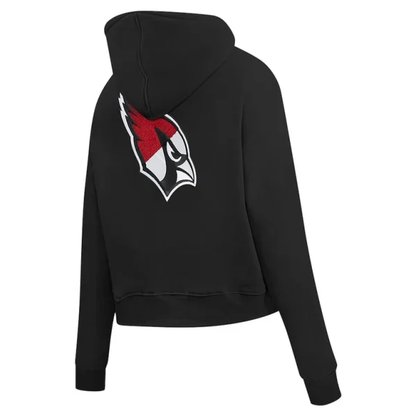 Arizona cardinals pro standard womens split logo full zip hoodie Black L