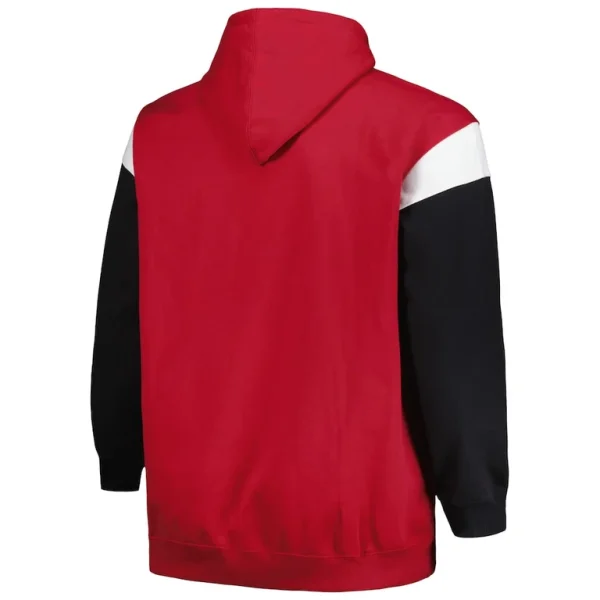 Arizona cardinals profile big tall trench battle pullover hoodie cardinal Cardinal 4XB