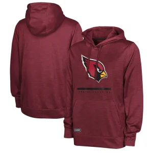Arizona cardinals speed drill streak pullover hoodie cardinal Cardinal