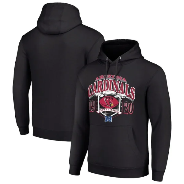 Arizona cardinals starter 80s retro pullover hoodie Black