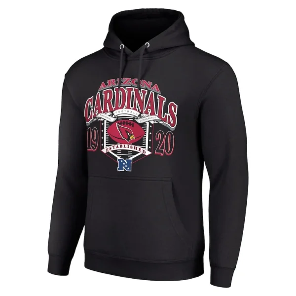 Arizona cardinals starter 80s retro pullover hoodie Black M