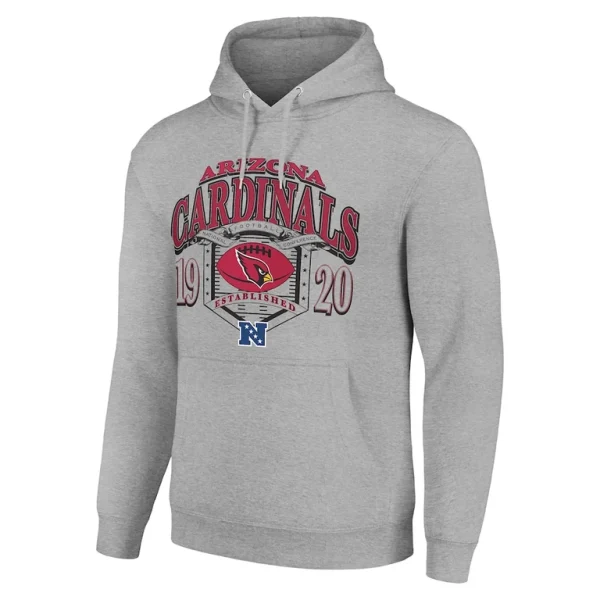 Arizona cardinals starter 80s retro pullover hoodie Heather gray M